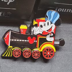 Disney Mickey Mouse Lead Train Car Enamel Metal Pin Blind Box Series 