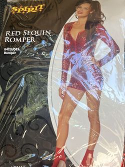 Red Sequince Romper Costume
