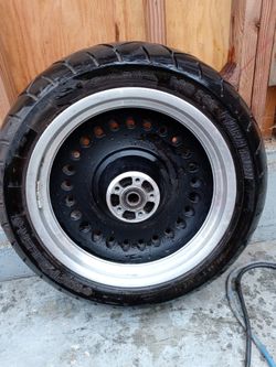 Harley Davidson Fat Boy Front And Back Wheels/rims/tires