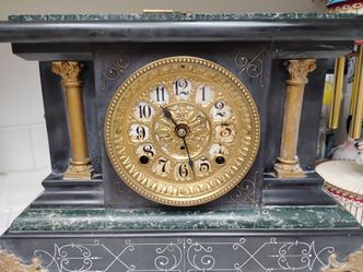 Antique Seth Thomas  Mantel Clock  - Lion Head