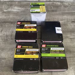 Assorted Lots of NIB and Open-Box-and-Unused Nails
