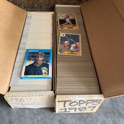 1987 Topps & Fleer Complete Baseball Card Sets Barry Bonds Bo Jackson Rookie Cards