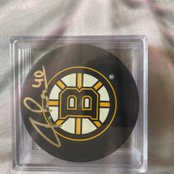 Boston Bruins Signed Tuukka Rask Puck (authentic)