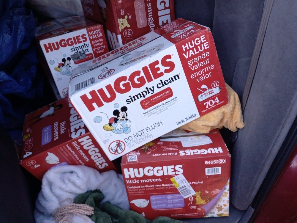 Huggies & Pampers Diapers And Wipes (All Sizes)