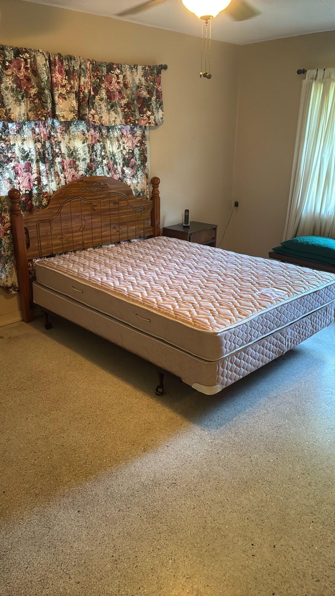 Queen Size Bed Frame, And Headboard