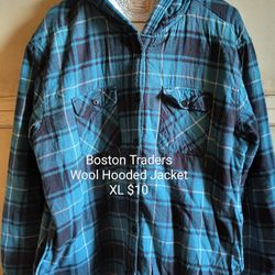 Boston Traders Wool Hooded Jacket XL