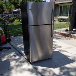 GE Top Freezer Refrigerator Stainless Steel