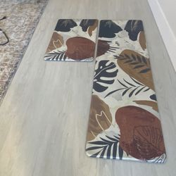 Set Of 2 Boho Kitchen/Laundry/Mudroom/Office Padded Rugs Non-Slip; Easy To Clean - Pompano Beach $15