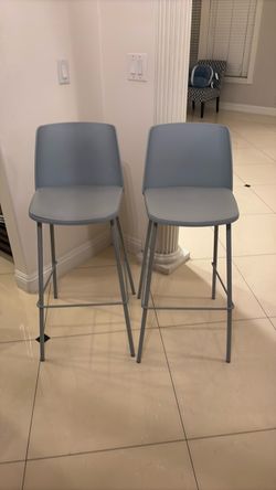 Light blue stools