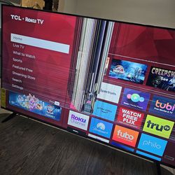 TCL 55 Inch ROKU TV - Damaged Screen