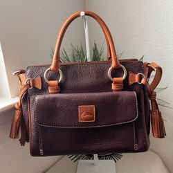  Dooney & Bourke Pebble Grain Medium Pocket Satchel