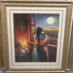 Simon Silva “Amor A Todas Horas” Framed Art