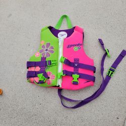 Speedo Kids' Swim Flotation Life Vest( 30-50lb)
