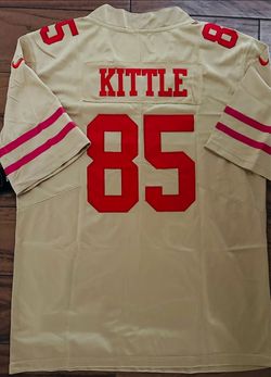 49ers Kittle Gold Jersey Stitched small medium large XL 2X 3X