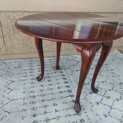 Solid Wood Folding Side Table, Clean, Sturdy, Like NEW