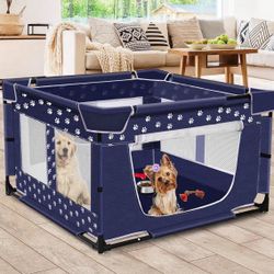 Puppy pet dog play pen corral safe fence containment indoor 