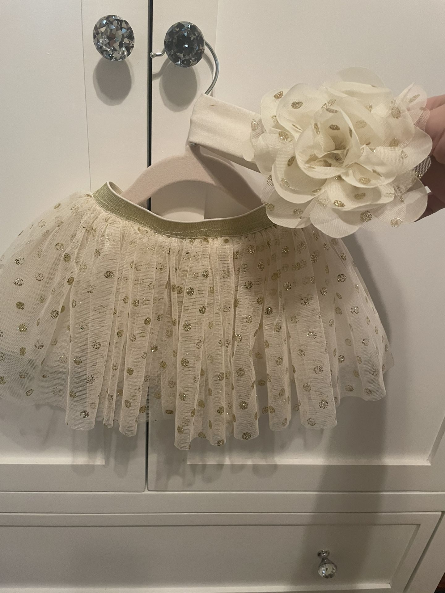 Baby Skirt And Head Bow