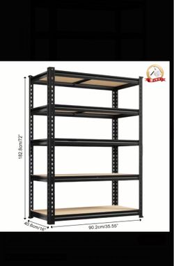 72" Sturdy Garage Shelving Unit