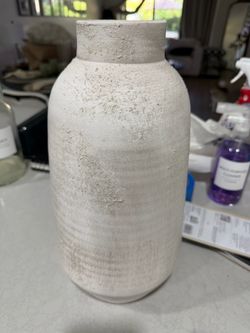 White ceramic vase new