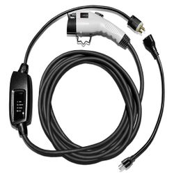 EV Charger: Schumacher Electric 16 Amp / 240V Level 2 Charger - Portable 28-Foot EV Charging Cable - with Universal J1772 Connector - SC1455