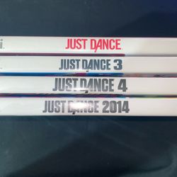 Nintendo Wii Just Dance Bundle Of 4