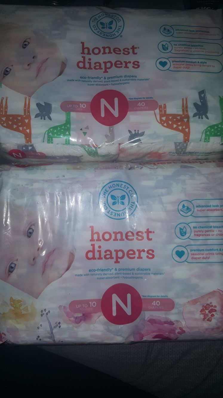 Honest Diapers Size Newborn