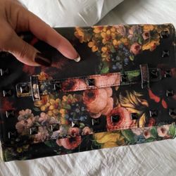 Women EVENING CLUTCH: DESIGNER EVENING BAG IN FLORAL Steve Madden 