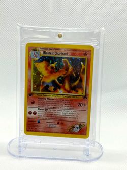 Blaine's Charizard first edition Pokémon Card 2/132