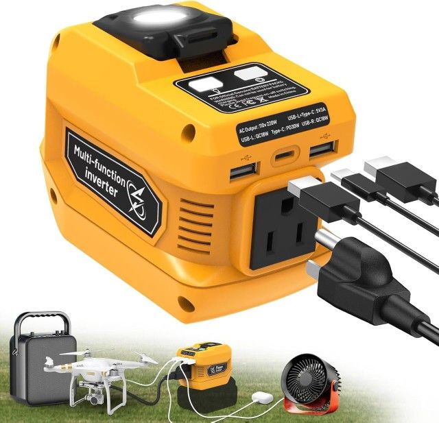 220W Power Inverter for Dewalt 20V Battery