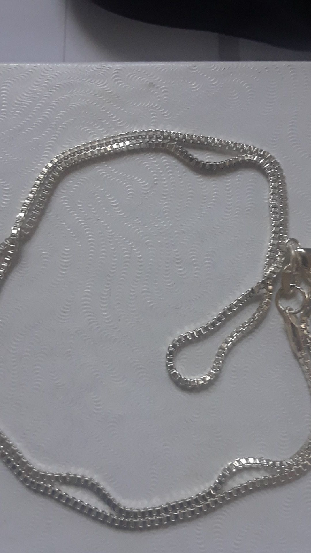 Sterling silver box chain