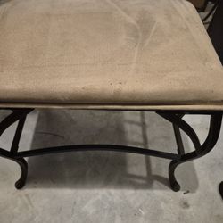 Black Metal Stool (Goes well with Vanity)