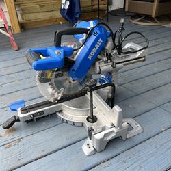 Kobalt Compact 10-in 15-Amp Dual Bevel Sliding Compound Corded Miter Saw