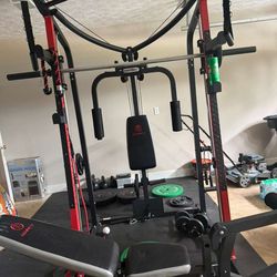 Marcy Home Gym System + Weights Included (Full Body Workout Equipment)