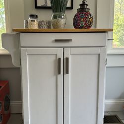 White Bar ( Or Storage) Cart