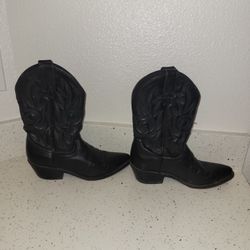 Women's Cowboy Leather Boots (Size9)