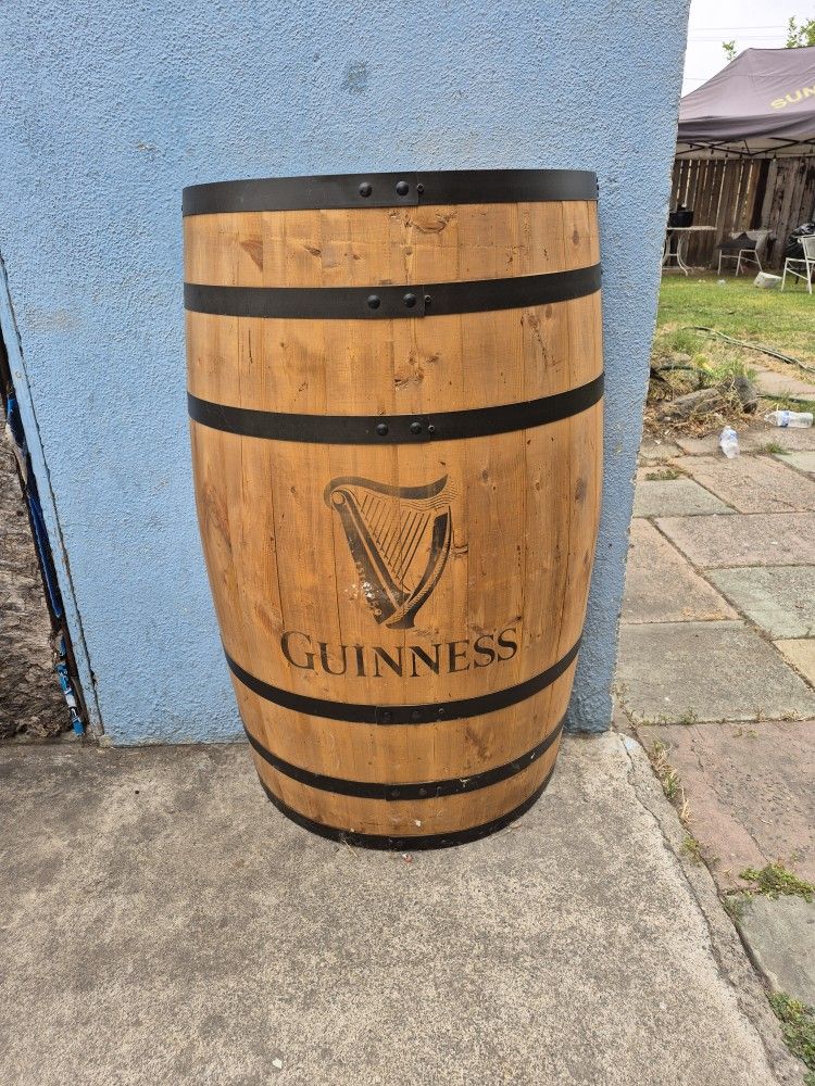 Guinness Half Barrel Display