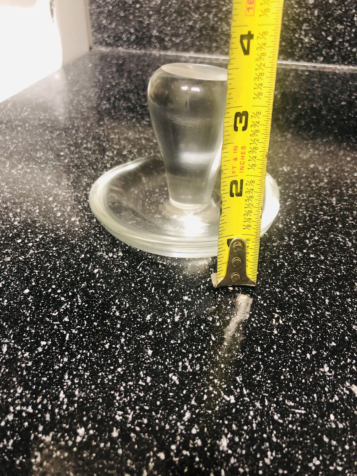 Vintage Crystal Glass Antique Paper Weight 