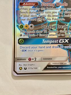 POKEMON CARD - RAYQUAZA GX 177a/168 - NEW FR