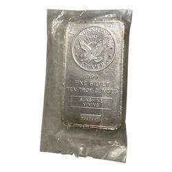 10oz Silver Bar From Sunshine Mining - Vintage And Sealed