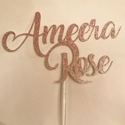Customer cake toppers