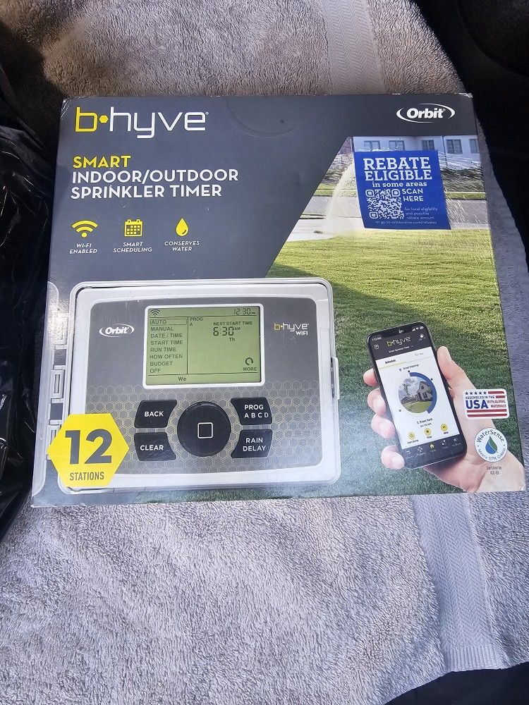 Have Smart Indoor/outdoor Sprinkler Time New 12 Station New