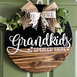 Grandkids Door Hanger/ Door Sign