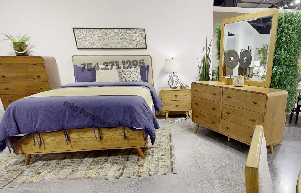 Bedroom Set Wood New 4 Pcs Set