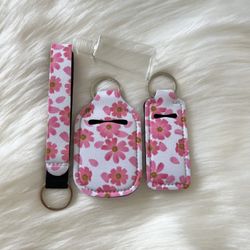 Keychain | Llavero - Pink Flowers 🌸
