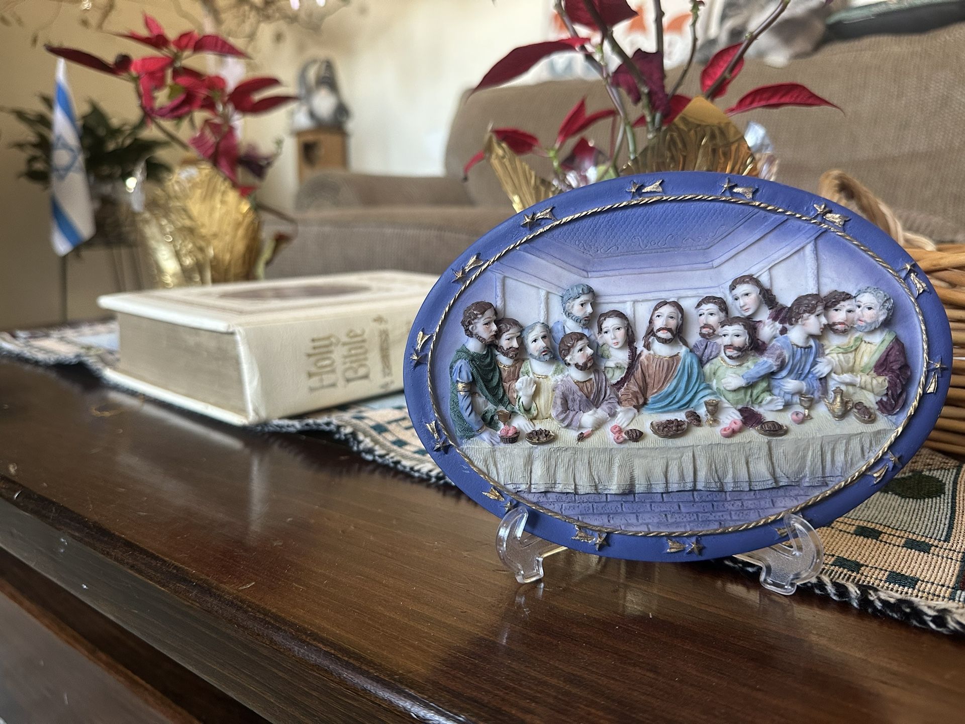 Hand Painted Piece Of Last Supper