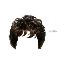 Human Hair Wig Slanted Bangs Fluffy And Colored Short Curly Hair Headsets For Women Wavy Short Curly Hair Brown Suitable For Women's Wigs Headban