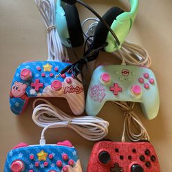 Nintendo switch headset and wire controller please read description