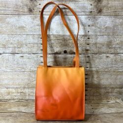Liz Claiborne Orange and Yellow Ombre Shoulder Bag with Card Slot Organizer