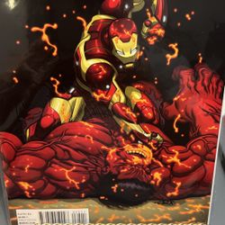 Ironman Vs Red Hulk Comicbook