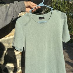 Zara mens casual tee shirt size small blue 